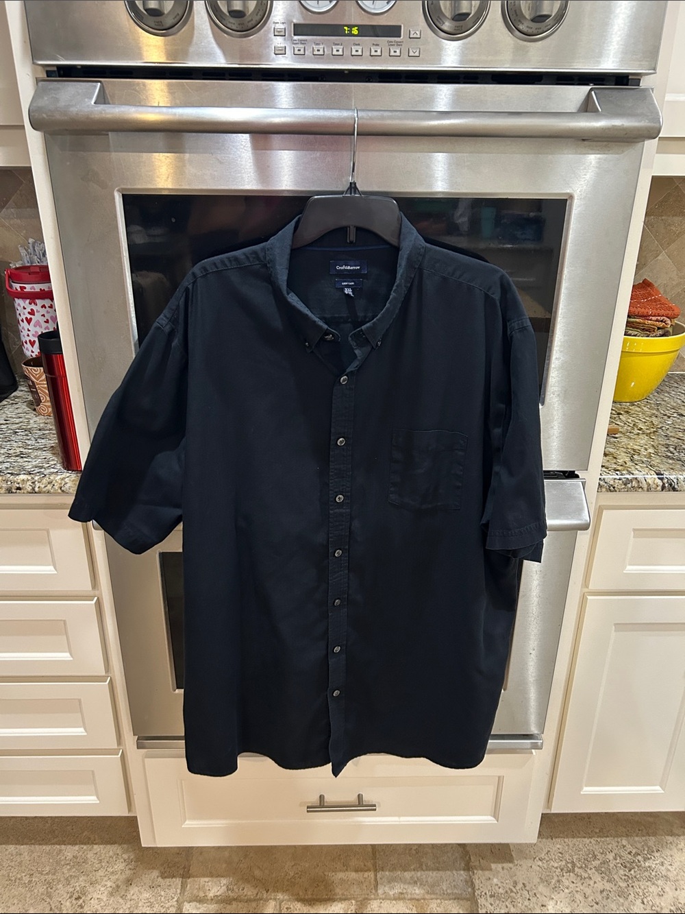 croft & barrow Black Short-Sleeve Button-Down Shirt - Picture 3 of 16
